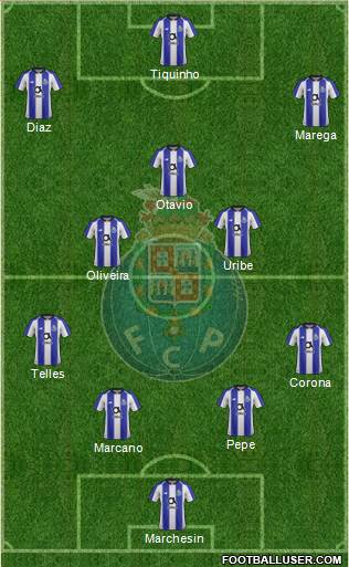 Futebol Clube do Porto - SAD 4-3-3 football formation