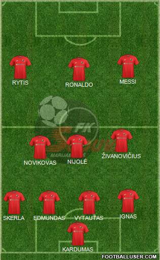 FK Suduva Marijampole football formation