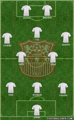 Amel Saad Olympic Chlef 3-5-2 football formation