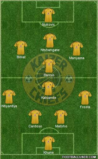 Kaizer Chiefs 4-5-1 football formation