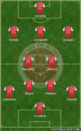 Stade de Reims football formation