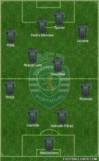 Sporting Clube de Portugal - SAD 4-3-1-2 football formation