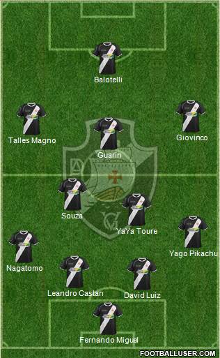 AD Vasco da Gama 4-2-3-1 football formation