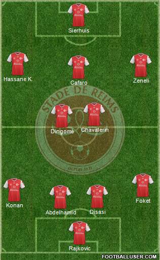 Stade de Reims football formation