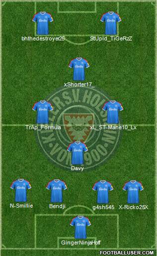 KSV Holstein Kiel 4-3-1-2 football formation