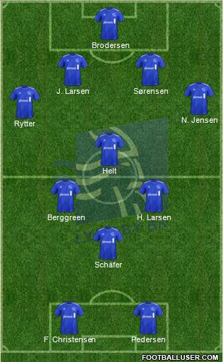 Lyngby Boldklub af 1921 4-4-2 football formation