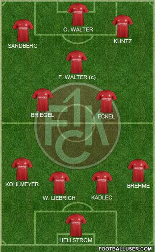 1.FC Kaiserslautern football formation