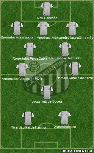 CA Bragantino football formation