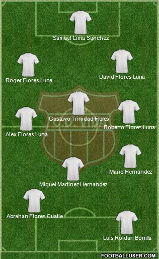 CD Vida 3-5-1-1 football formation