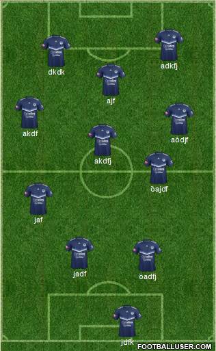 Melbourne Victory FC 4-5-1 football formation