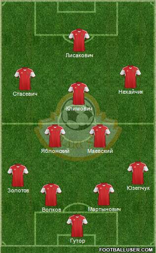 Belarus 4-2-3-1 football formation