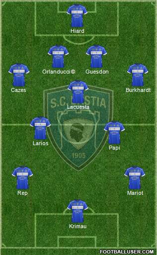 Sporting Club Bastia football formation