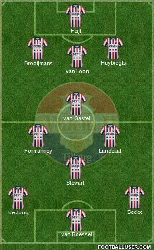 Willem II football formation