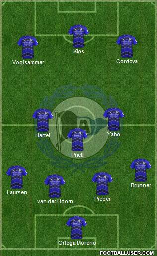 DSC Arminia Bielefeld 3-5-2 football formation