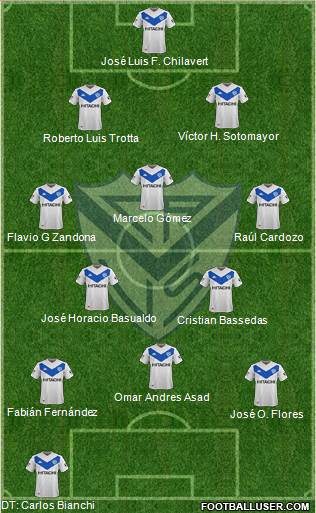 Vélez Sarsfield football formation