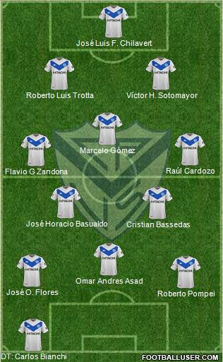 Vélez Sarsfield football formation