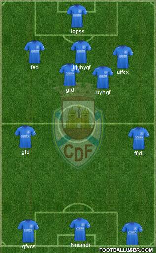 Clube Desportivo Feirense 4-2-3-1 football formation