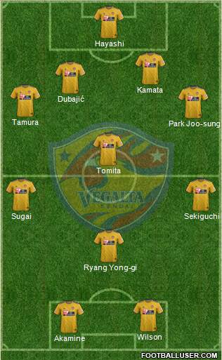 Vegalta Sendai 4-3-1-2 football formation