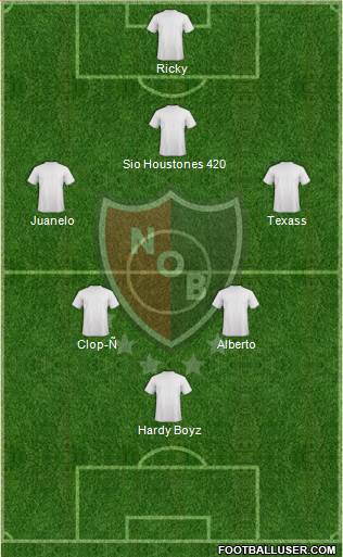 Newell's Old Boys 3-5-1-1 football formation