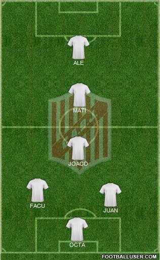 9 de Julio football formation
