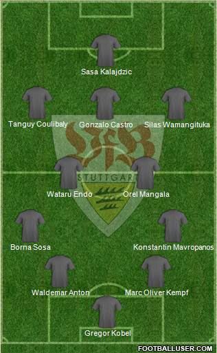 VfB Stuttgart 4-2-3-1 football formation