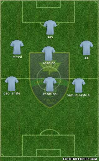 DSK Gomel 3-5-2 football formation