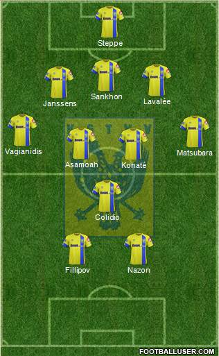K Sint-Truidense VV 3-5-2 football formation