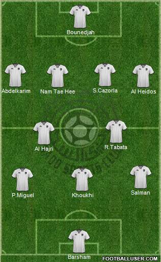 Al-Sadd Sports Club 3-5-1-1 football formation