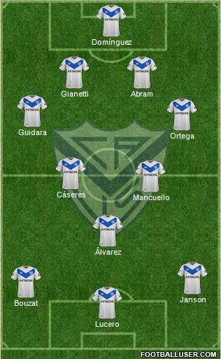 Vélez Sarsfield football formation