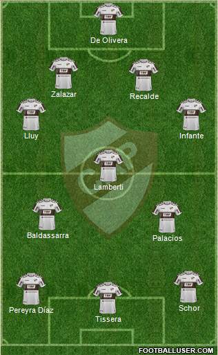 Platense football formation