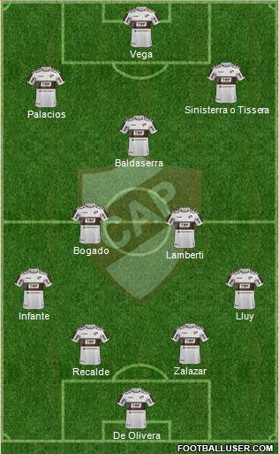 Platense football formation