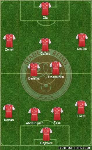 Stade de Reims football formation