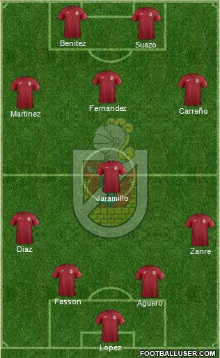 CD La Serena S.A.D.P. 4-1-3-2 football formation