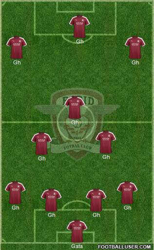 AFC Rapid Bucharest football formation