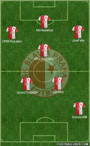 Slavia Prague football formation