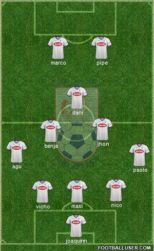 CD Melipilla 3-5-2 football formation