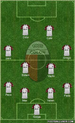 Colón de Santa Fe football formation