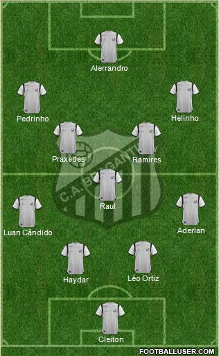 CA Bragantino 4-1-4-1 football formation