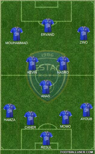 Esperance Sportive Troyes Aube Champagne 4-2-1-3 football formation