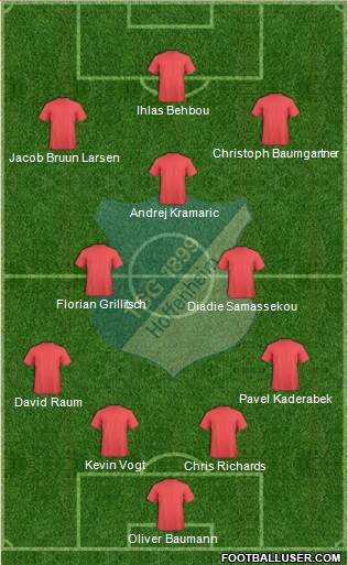 TSG 1899 Hoffenheim 4-2-3-1 football formation