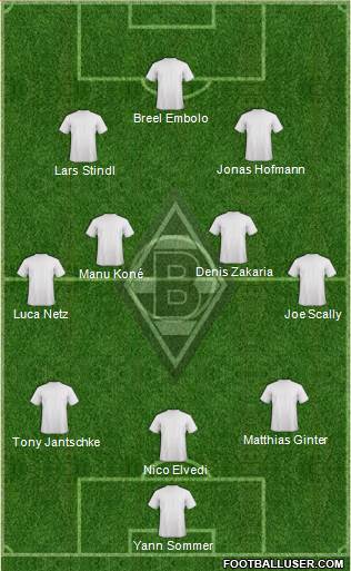 Borussia Mönchengladbach football formation