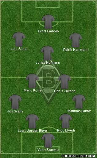 Borussia Mönchengladbach football formation