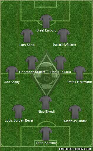 Borussia Mönchengladbach football formation