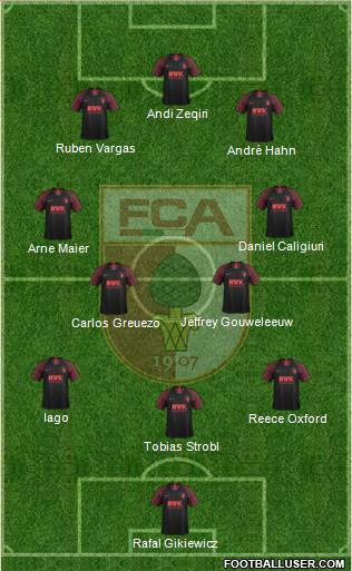 FC Augsburg football formation