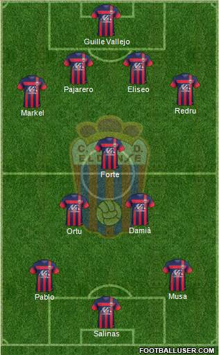 C.D. Eldense 4-3-3 football formation