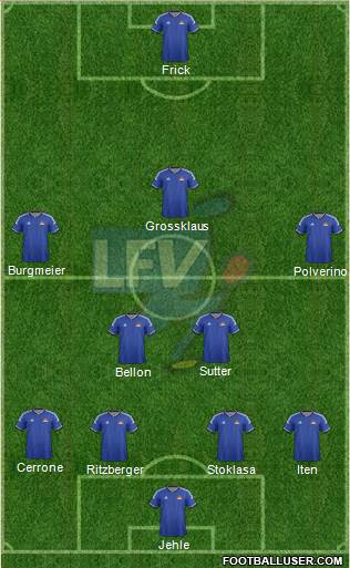 Liechtenstein 4-2-3-1 football formation
