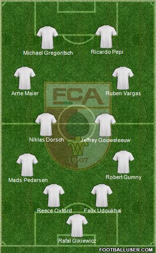 FC Augsburg football formation