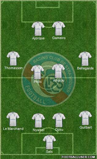 Racing Club de Strasbourg-Football football formation