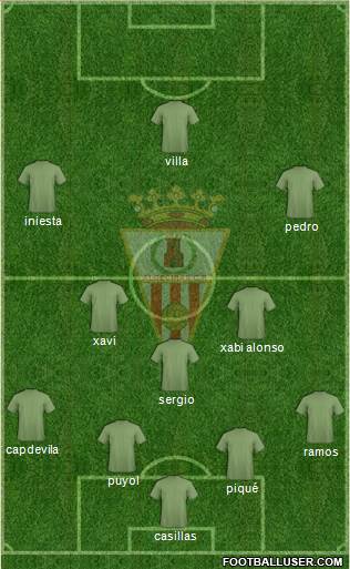 Algeciras C.F. 4-3-3 football formation