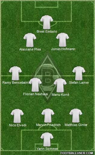 Borussia Mönchengladbach football formation